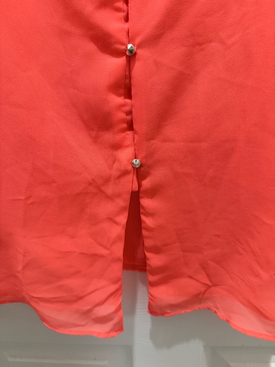 mine Neon Coral and Black Sleeveless Top Large - Picture 12 of 12